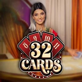 32 Cards online game logo by Ezugi on wild-royalcasino.com
