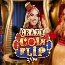 Crazy Coin Flip logo by Evolution at Wildroyal CasinoCrazy Coin Flip