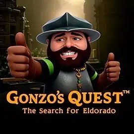Logo of Gonzo's Quest from NetEnt at Wildroyal Casino
