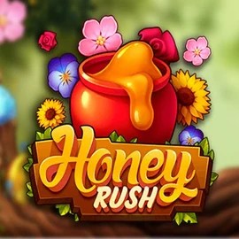 Honey Rush online game logo by Play'n GO on wild-royalcasino.com
