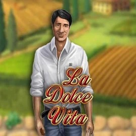 La Dolce Vita slot logo by Gamomat at Wildroyal CasinoLa Dolce Vita