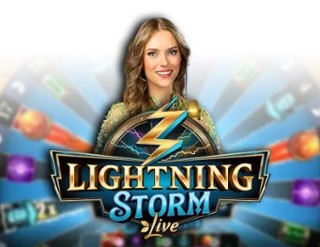 Lightning Storm slot logo by Evolution at Wildroyal Casino