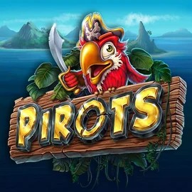 Pirots slot logo by ELK Studios at Wildroyal CasinoPirots